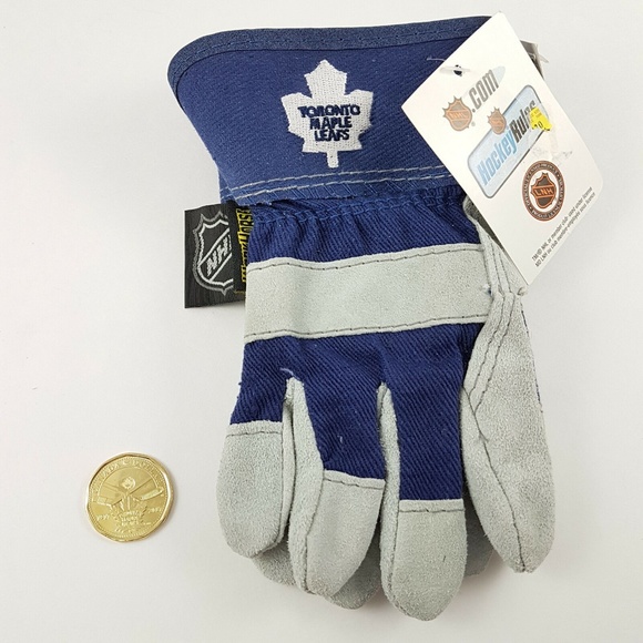 Toronto Maple Leafs NHL Kids Leather Work Gloves - Picture 6 of 6